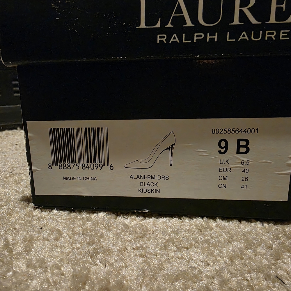 Ralph Lauren Women's Black Heels